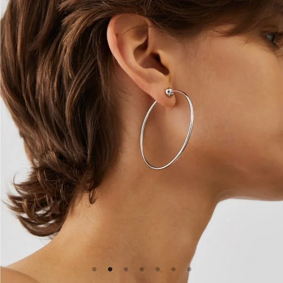 NWOT-JENNY BIRD Icon Hoop Earrings - Medium - Picture 9 of 10